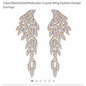 Gold Crystal Competition Pageant Jewelry Set